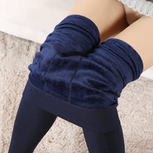 Load image into Gallery viewer, High Waist Large Size Women Leggings Inside Thicken Fur Warm Leggings Womens Winter Fleece Legging Pants Female Velvet Leggins