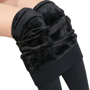 High Waist Large Size Women Leggings Inside Thicken Fur Warm Leggings Womens Winter Fleece Legging Pants Female Velvet Leggins