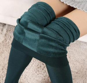 High Waist Large Size Women Leggings Inside Thicken Fur Warm Leggings Womens Winter Fleece Legging Pants Female Velvet Leggins