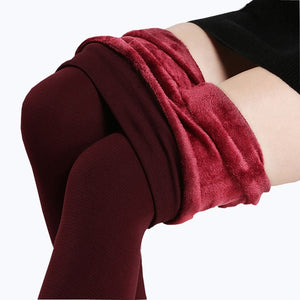 High Waist Large Size Women Leggings Inside Thicken Fur Warm Leggings Womens Winter Fleece Legging Pants Female Velvet Leggins