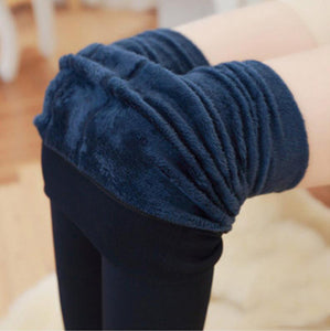 High Waist Large Size Women Leggings Inside Thicken Fur Warm Leggings Womens Winter Fleece Legging Pants Female Velvet Leggins