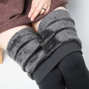 High Waist Large Size Women Leggings Inside Thicken Fur Warm Leggings Womens Winter Fleece Legging Pants Female Velvet Leggins