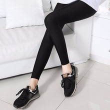 Load image into Gallery viewer, S-3XL Size Women Shiny Black Legging Autumn Ladies Push Up Slim Leggings High Waist Stretchy Soft  Large Size Women Legging Y077